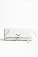 Rocky Crush wallet - White crinkled leather wallet.