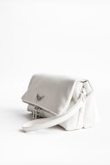 Rocky Crush wallet - White crinkled leather wallet.