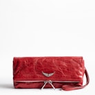 Rocky Crush wallet - Red crinkled leather wallet.