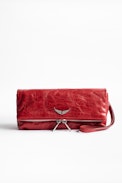 Rocky Crush wallet - Red crinkled leather wallet.