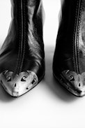 Bottines Dawn Crush - Bottines à talons en cuir.
