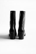 Bottines Dawn Crush - Bottines à talons en cuir.