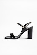 Sandalen Vogue - Ledersandalen mit Absatz.