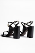 Sandalen Vogue - Ledersandalen mit Absatz.