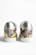 Sneakers ZV1747 Wild Print - Baskets basses femme en cuir.