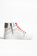 Sneakers ZV1747 High Flash Leo - Baskets hautes cuir femme.