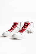 Sneakers ZV1747 High Flash Leo - Baskets hautes cuir femme.