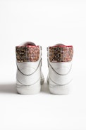 Sneakers ZV1747 High Flash Leo - Baskets hautes cuir femme.