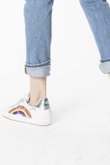 David Rainbow sneakers - Women’s leather low-top sneakers.