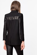 Viva Bis Strass jacket - Women’s rhinestone black jacket.