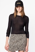 Justis Jac Leo skirt - Asymmetric leopard skirt.