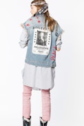 Bena Vignon jacket - Women's sleeveless denim jacket.