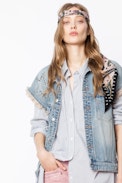 Bena Vignon jacket - Women's sleeveless denim jacket.