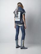 Bena Vignon jacket - Women's sleeveless denim jacket.
