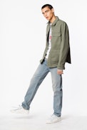 Tacklo Mary Jacket - Men’s khaki jacket with embroidery on back