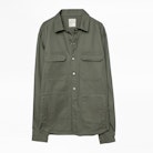 Tacklo Mary Jacket - Men’s khaki jacket with embroidery on back