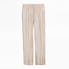 Pantalon Soie Poeme Jac leo - Pantalon pattes d'éléphant en soie.