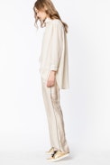 Pantalon Soie Poeme Jac leo - Pantalon pattes d'éléphant en soie.
