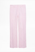 Pistol Jac Leo pants - Women’s pink flared pants.