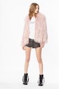 Manteau Fridy - Manteau fausse fourrure femme.