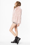 Manteau Fridy - Manteau fausse fourrure femme.