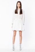 Ranil Voile Dress - Long-sleeved dress.