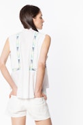 Tilda Voile Top - Women’s white blouse.