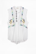 Tilda Voile Top - Women’s white blouse.