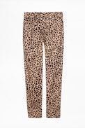 Pantaloni Parone Leo - Pantaloni con stampa leopardata da donna.