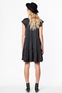 Rito Satin dress - Women’s black Japanese satin dress.