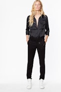 Toast Satin shirt - Women’s black satin shirt.
