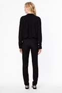 Tamara Strass shirt - Women’s black shirt with rhinestone detail.