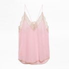 Caraco Silk Christy - Pink silk camisole.