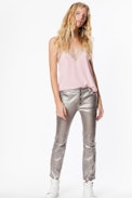 Caraco Silk Christy - Pink silk camisole.