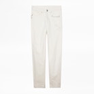 Deana Jeans - Women’s white boyfriend jeans.