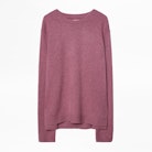 Pullover Liam Cachemire - Rosafarbener Herrenpullover aus Kaschmir