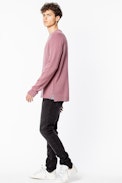 Pullover Liam Cachemire - Rosafarbener Herrenpullover aus Kaschmir