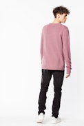 Pullover Liam Cachemire - Rosafarbener Herrenpullover aus Kaschmir