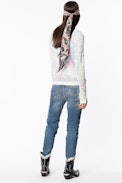 Pull Delvy Co Splash - Pull femme multicolore.