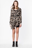 Ana Cachemire Leo cardigan - Women’s draped leopard cardigan.