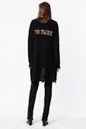 Dina Cow cardigan - Women’s embroidered cardigan.