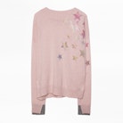 Pull Gaby Star Cachemire - Pull en cachemire rose femme.
