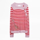 Reglis Stripe sweater - Women’s striped cashmere sweater.