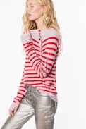 Reglis Stripe sweater - Women’s striped cashmere sweater.