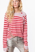 Reglis Stripe sweater - Women’s striped cashmere sweater.