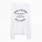 Sweatshirt Upper Blason - Women's white sweatshirt.