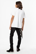 Tibo Voltaire T-shirt - Men's white T-shirt with “Voltaire” print on front.