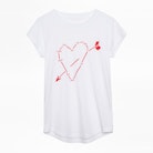 Skinny Heart Constellation T-shirt - Women’s cotton T-shirt.