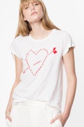 Skinny Heart Constellation T-shirt - Women’s cotton T-shirt.