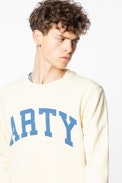 Steeve Print Rock Sweatshirt - Men’s yellow sweatshirt with “ROCK” slogan